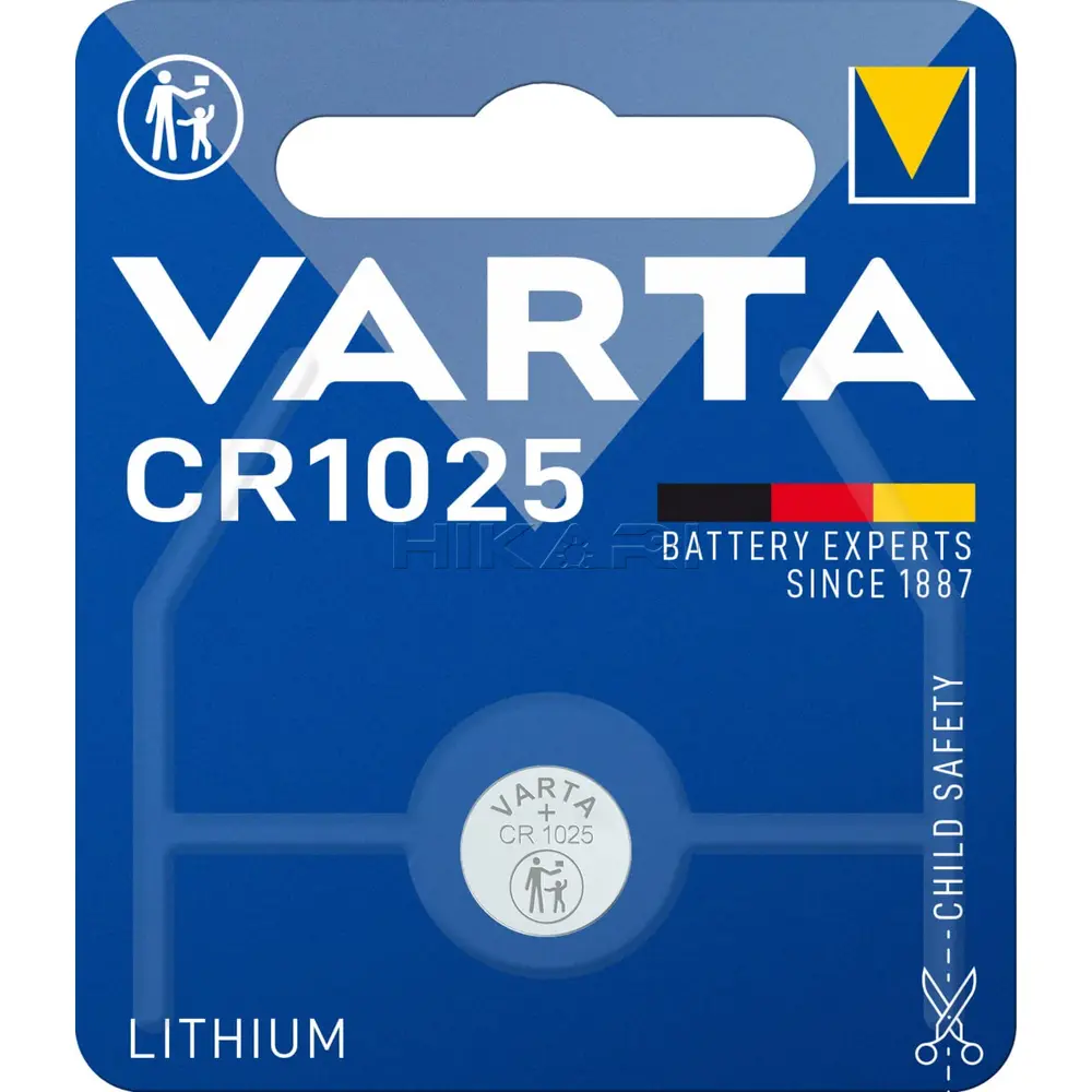 VARTA BATTERY CR 1025 3V LITHIUM