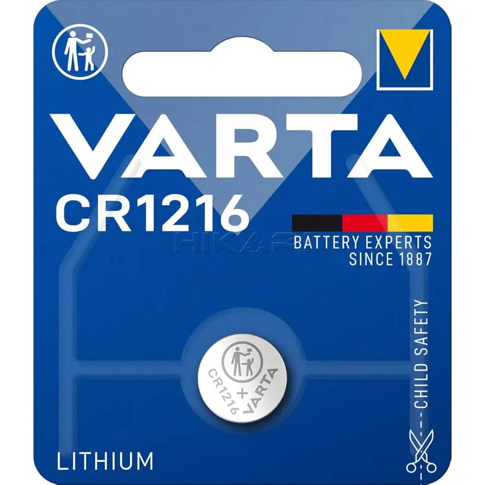 VARTA BATTERY CR 1216 3V LITHIUM
