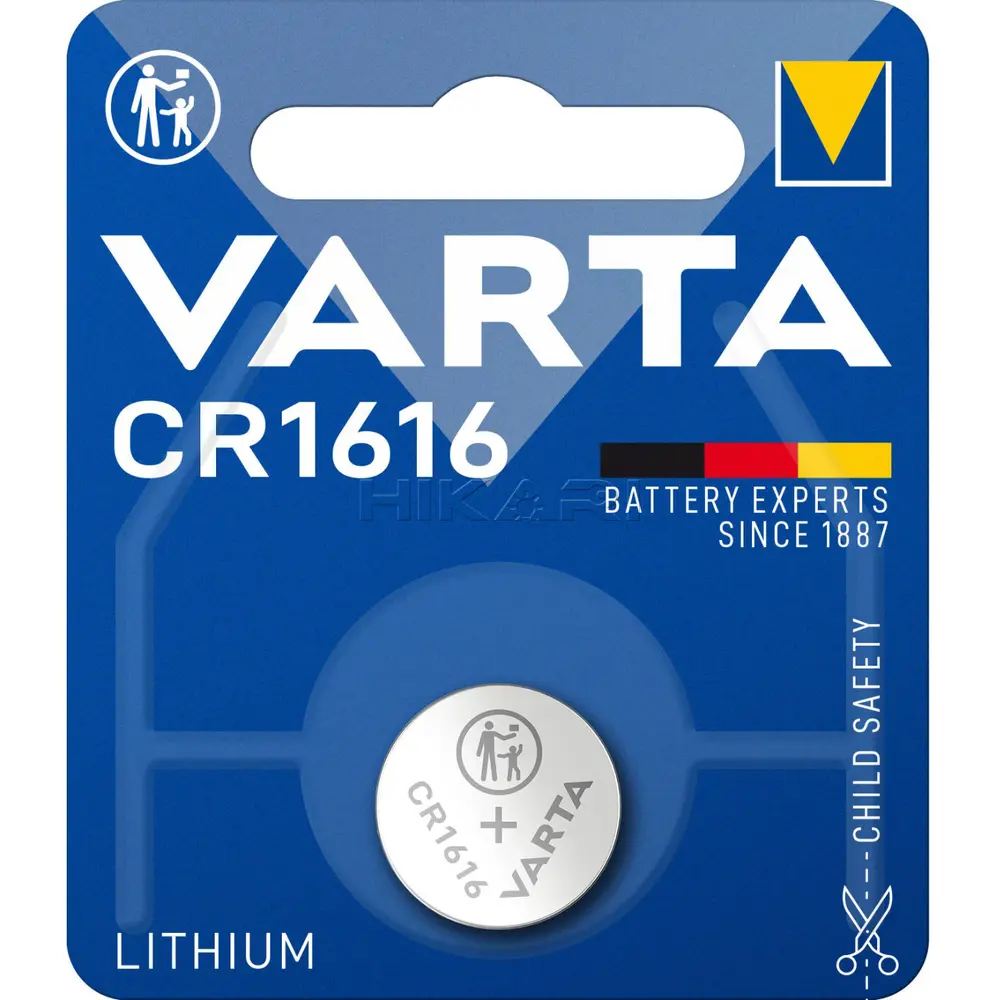 VARTA BATTERY CR 1616 3V LITHIUM