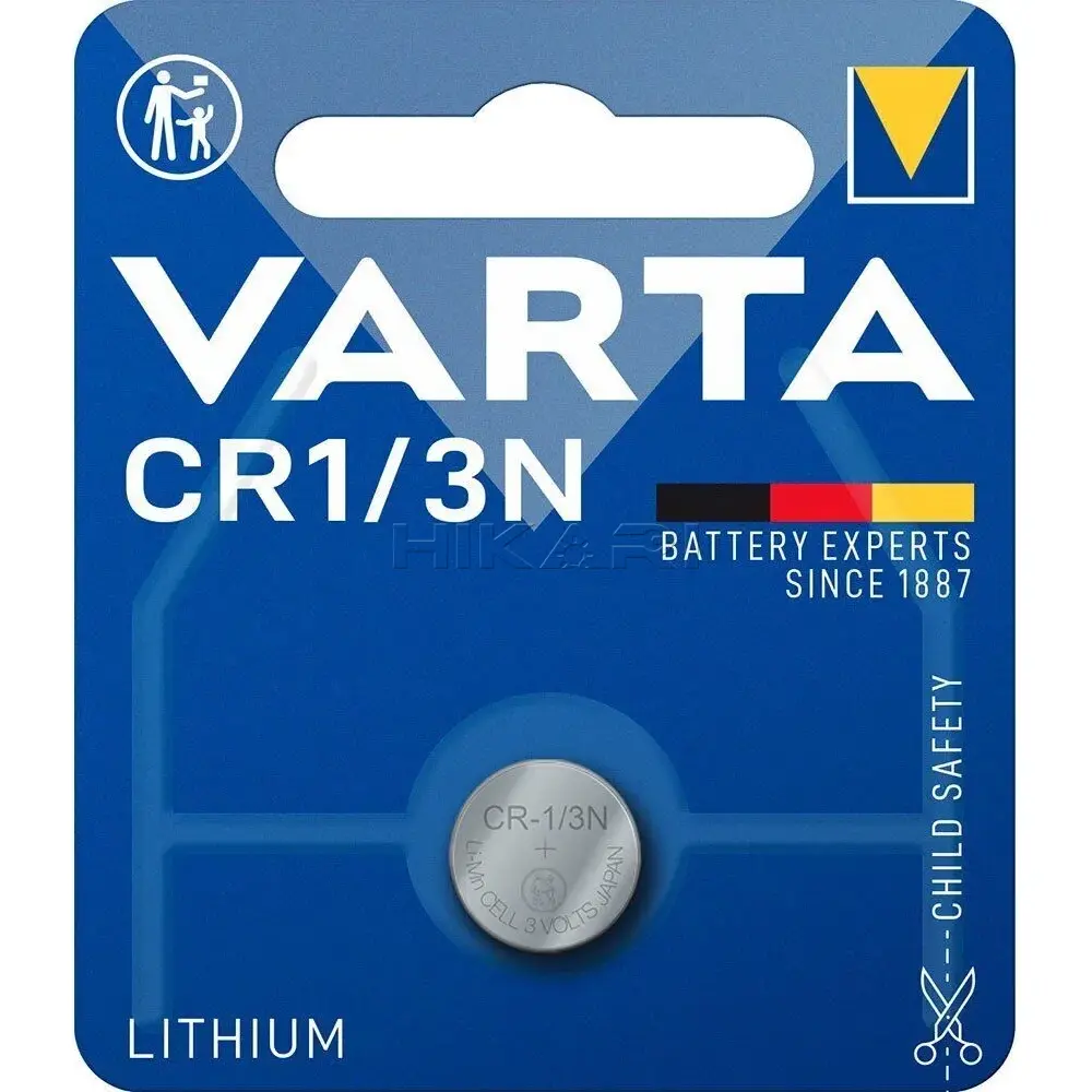 VARTA BATTERY 2 L 76, K58 L, 3V LITHIUM