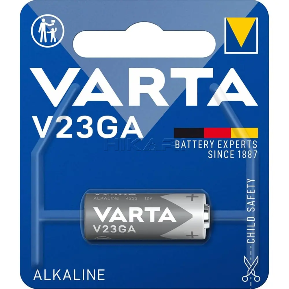 VARTA BATTERY A23, MN21, L1028 12V ALKALINE V23GA