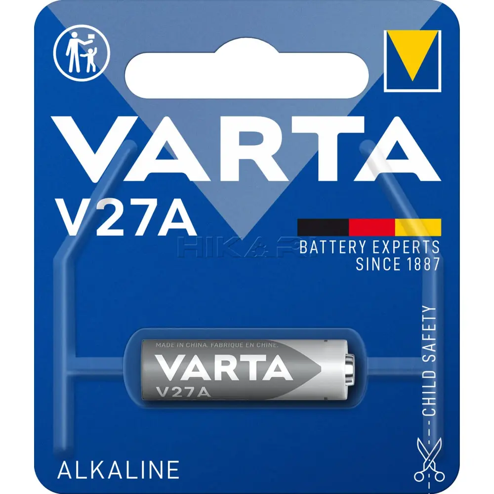 VARTA BATTERY LR 27A 12V ALKALINE V 27A