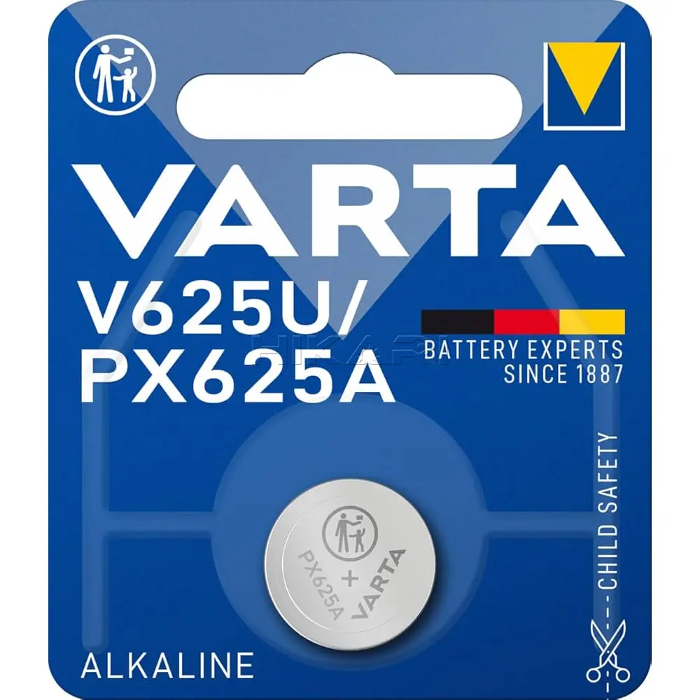 VARTA BATTERY PX 625A, LR9 1.5V ALKALINE V 625U