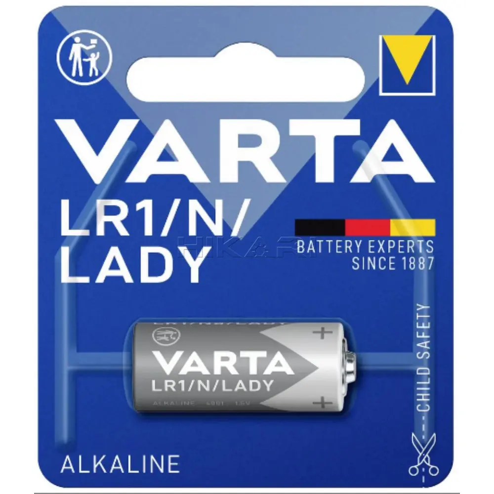 VARTA BATTERY E90, MN 9100, LR1 1.5V ALKALINE 4001