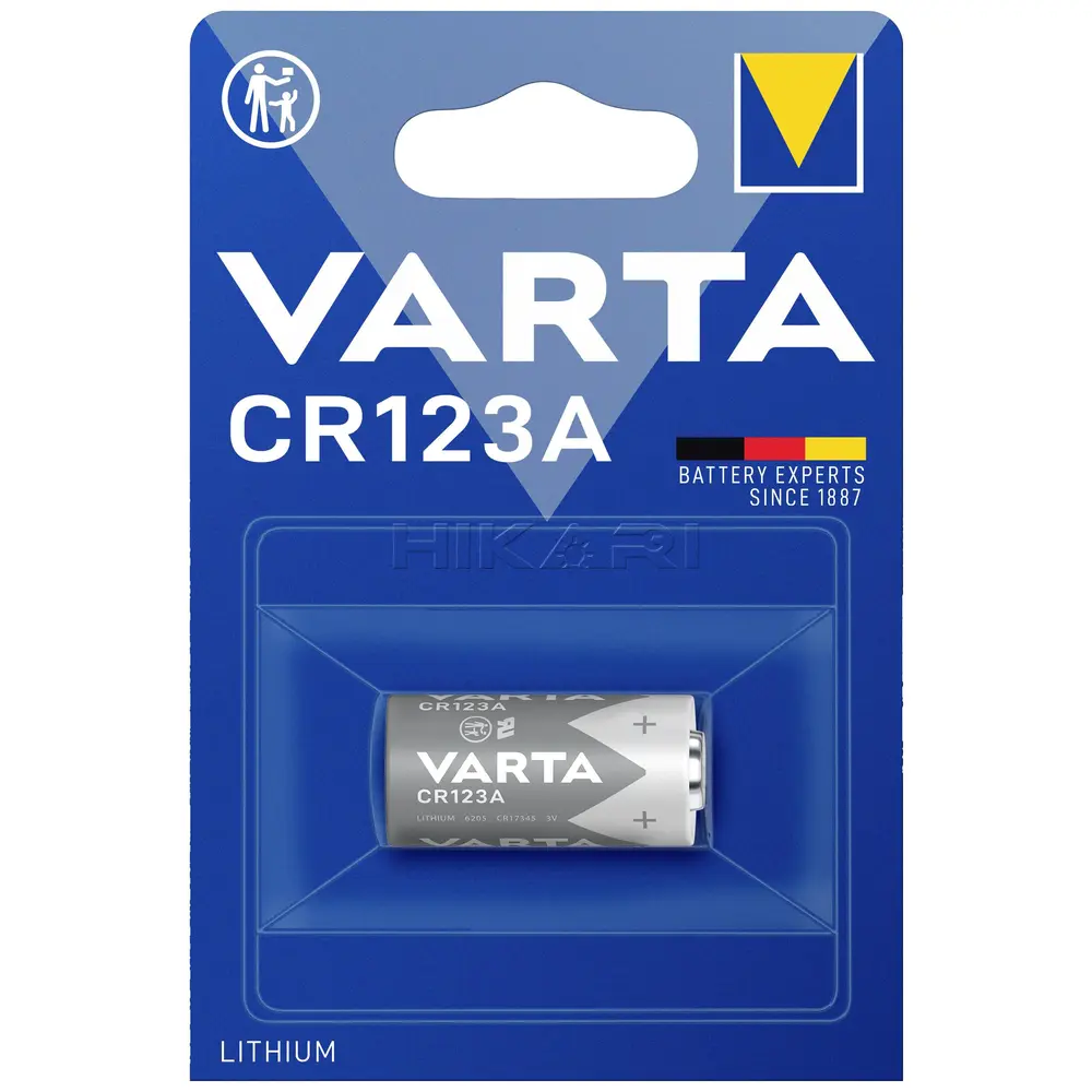 VARTA BATTERY CR 123A, CR17345