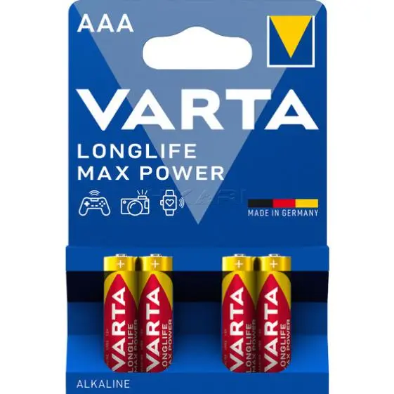 VARTA BATTERY AAA - LR03, MICRO, AM4, MN2400 4703BP4