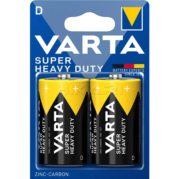 VARTA BATTERY R20P, MONO, D 2020BPX2
