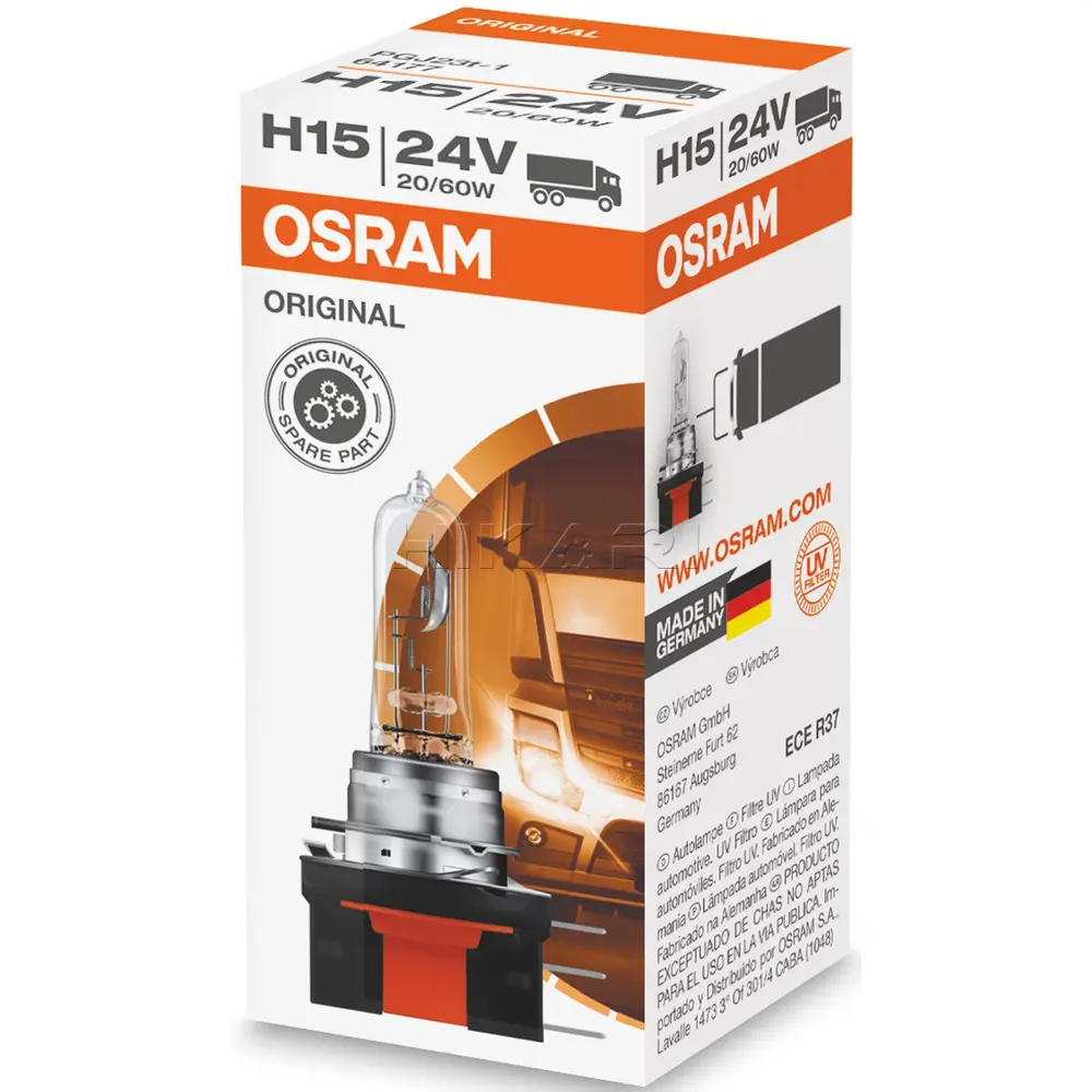 GLOBE OSRAM 24V 20/60W H15 64177
