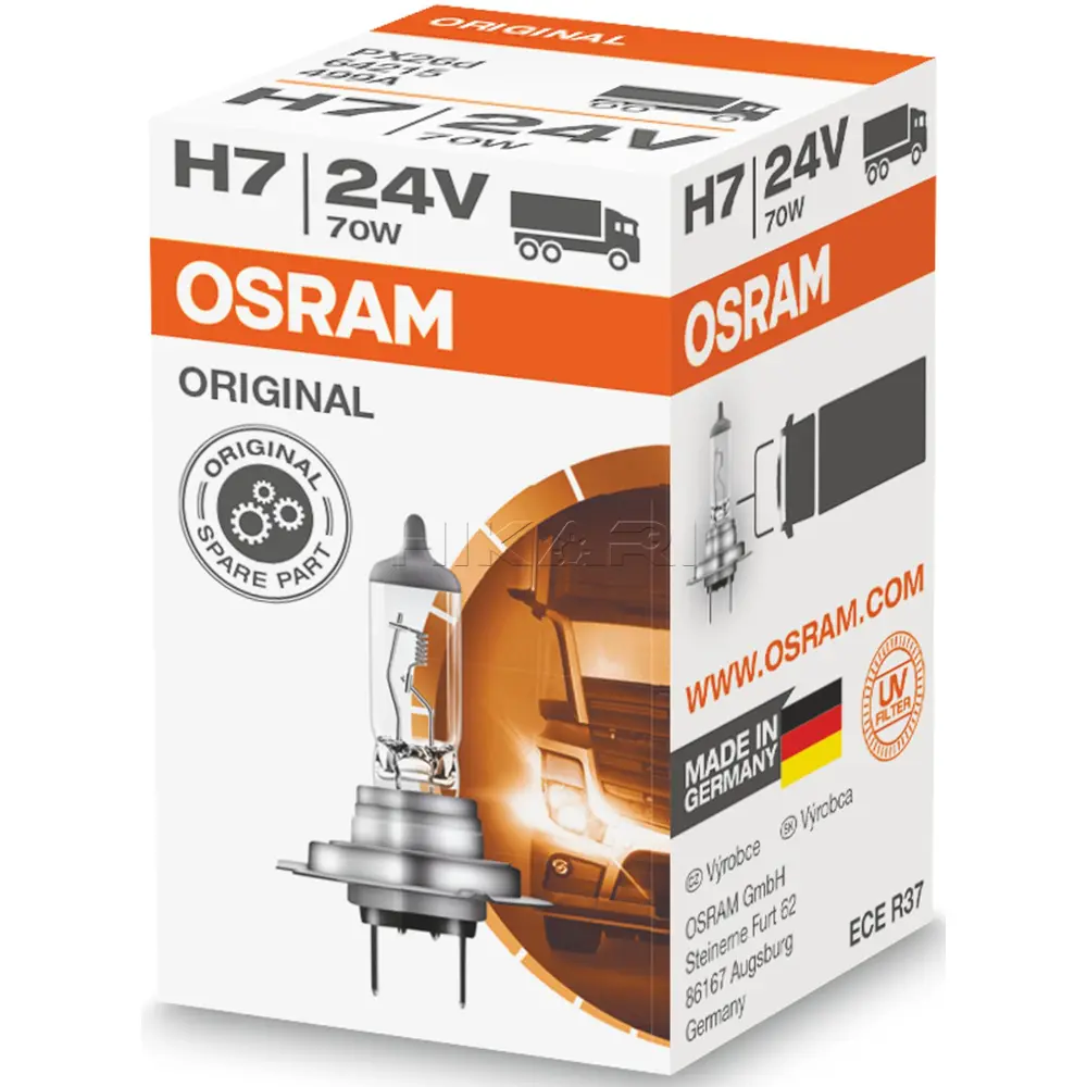 GLOBE OSRAM 24V 70W H7 64215