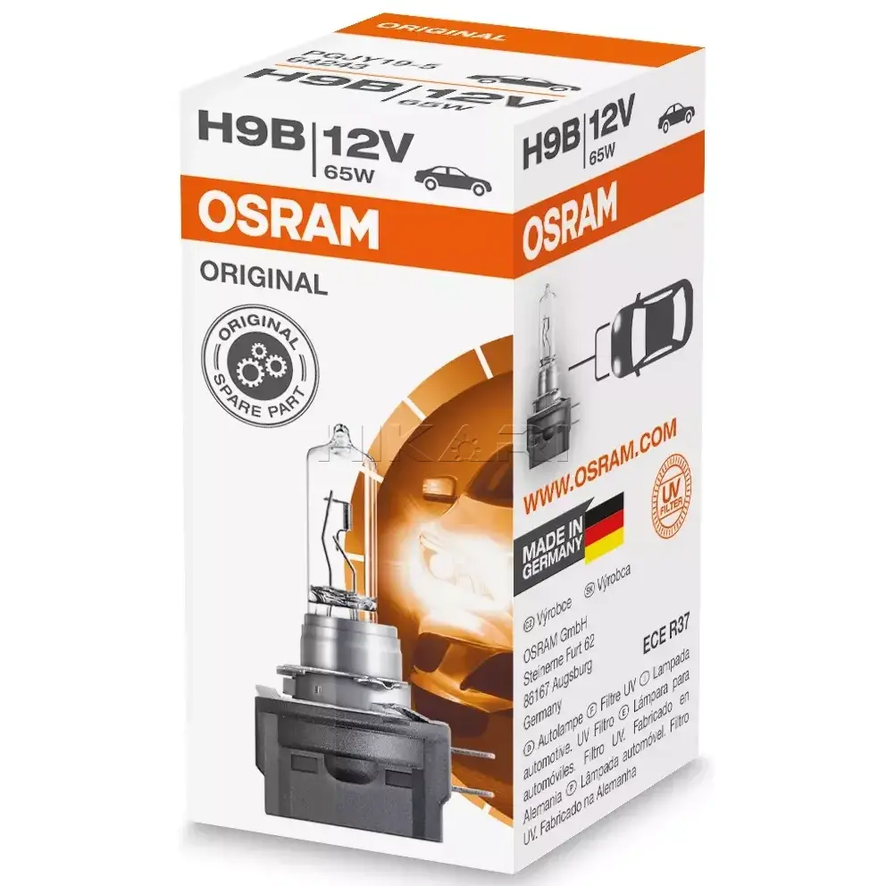 GLOBE OSRAM 12V 65W H9B 64243