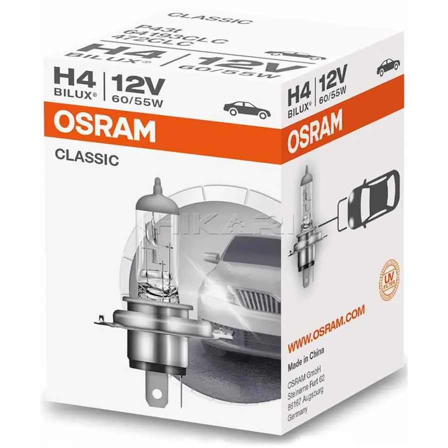 GLOBE OSRAM 12V 60/55W H4 64193CLC