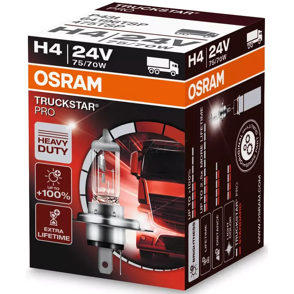 GLOBE OSRAM 24V 75/70W H4 64196TSP