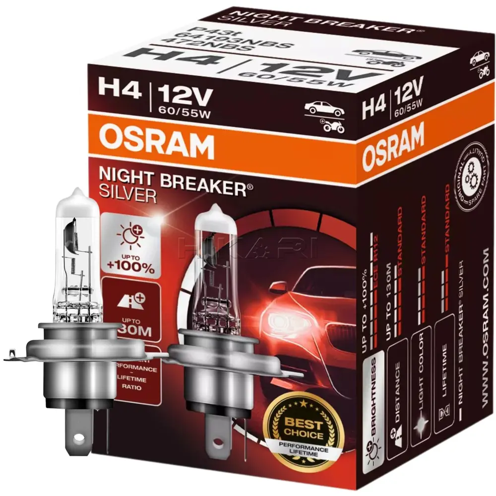 GLOBE OSRAM 12V 60/55W H4 64193NBS