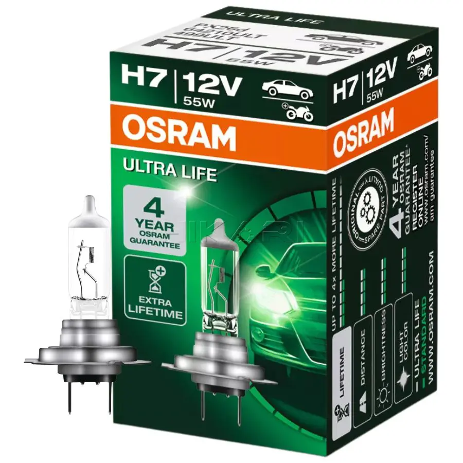 GLOBE OSRAM 12V 55W H7 64210ULT