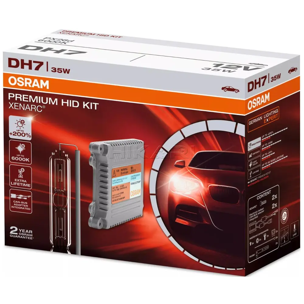 GLOBE OSRAM 12V 35W DH7 HID KIT