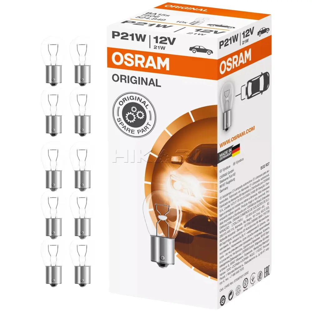 GLOBE OSRAM 12V 21W P21W 7506