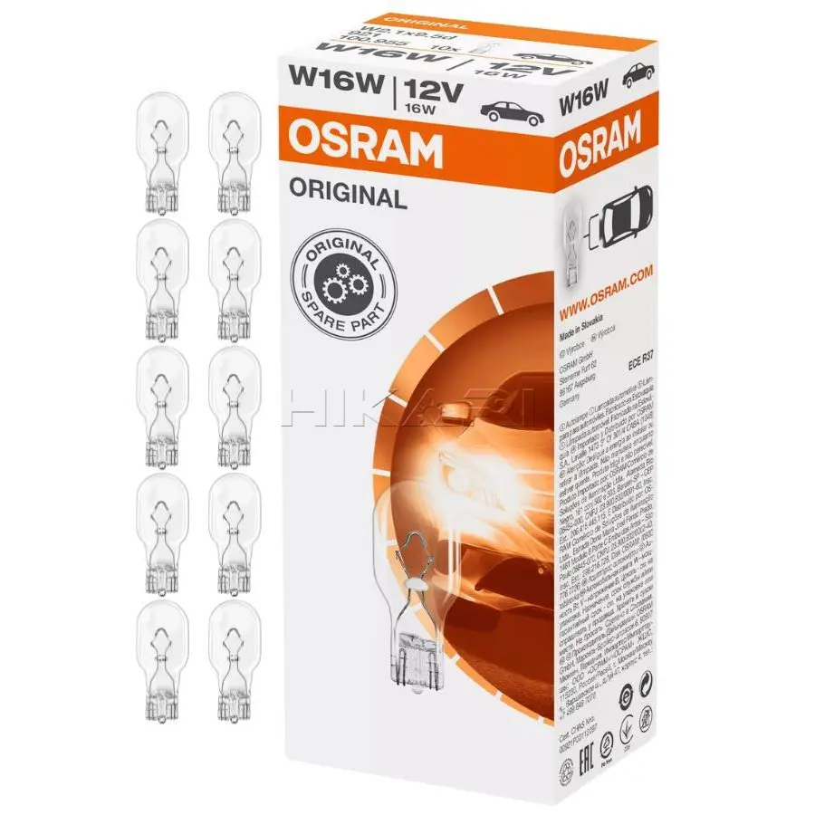 GLOBE OSRAM 12V 16W W16W 921