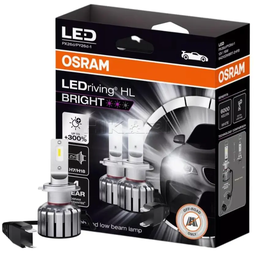 GLOBE OSRAM 12V 19W H7/H18 64210DWBRT-2HFB