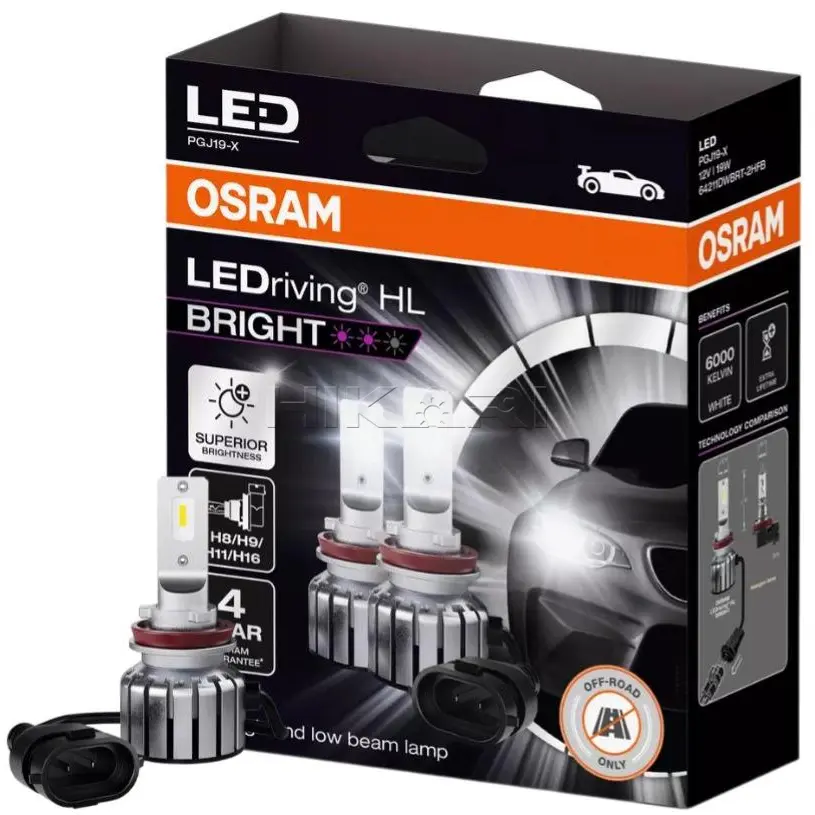 GLOBE OSRAM 12V 19W H8/H9/H11/H16 64211DWBRT-2HFB