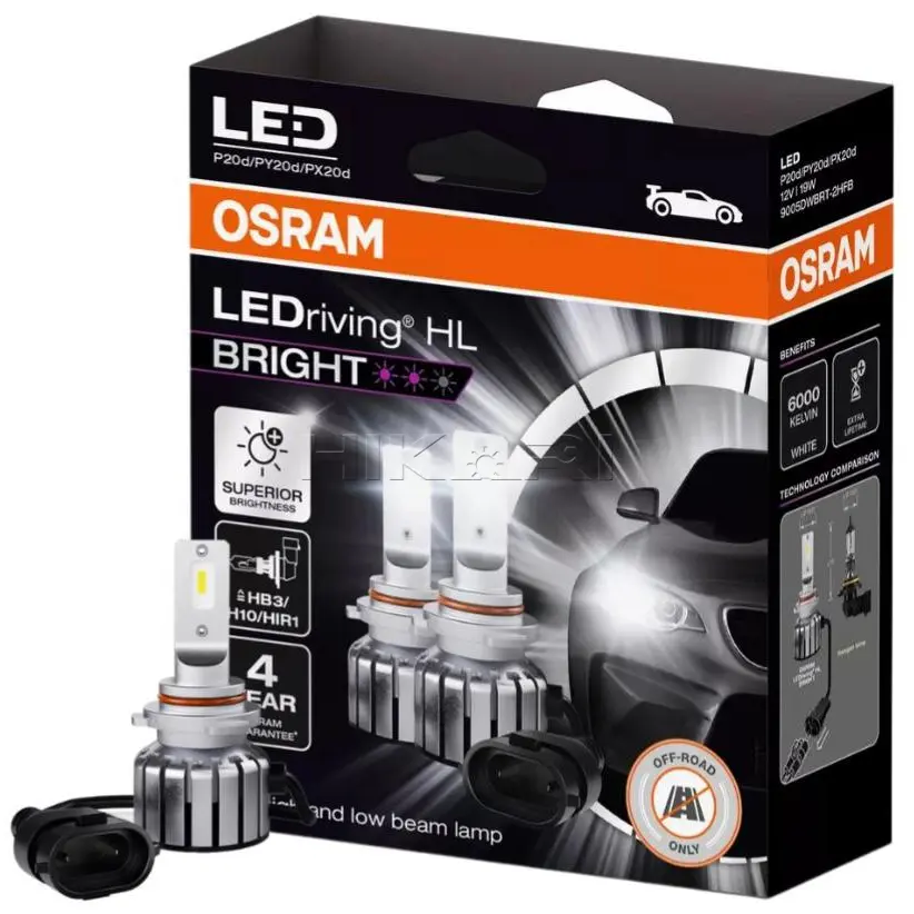 GLOBE OSRAM 12V 19W HB3 9005DWBRT