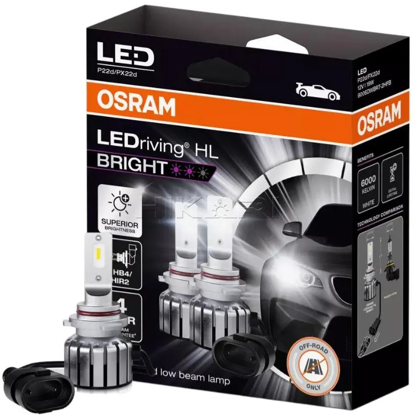 GLOBE OSRAM 12V 19W HB4 / HIR2 9006DWBRT-2HFB