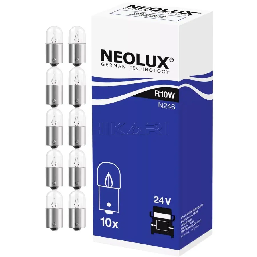 GLOBE NEOLUX 24V 10W R10W N246
