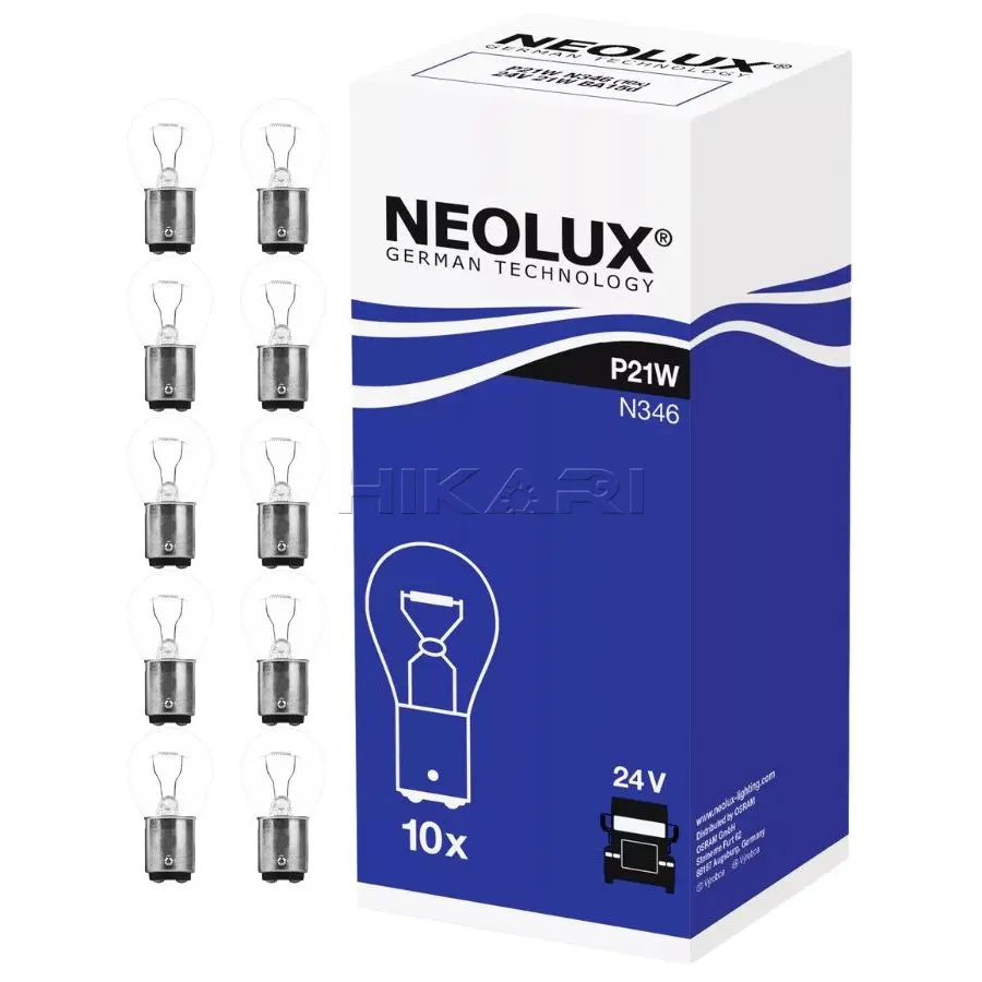 GLOBE NEOLUX 24V 21W P21W N346