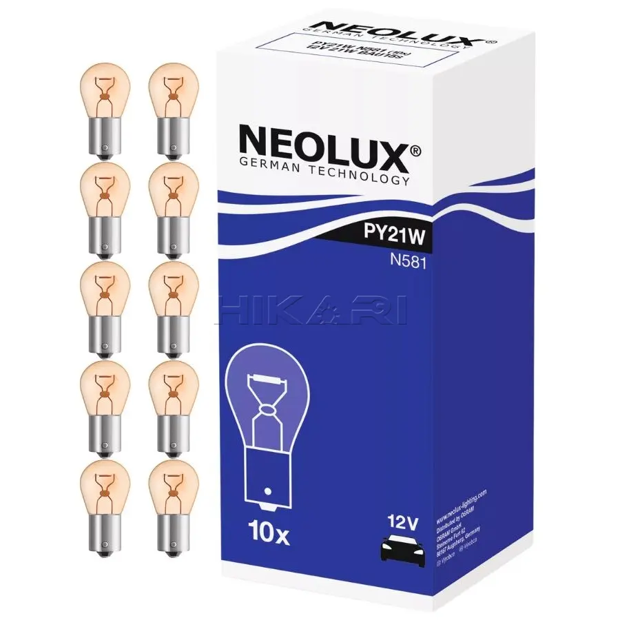 GLOBE NEOLUX 12V 21W PY21W N581A
