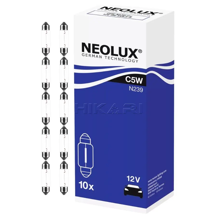 GLOBE NEOLUX 12V 5W C5W N239A