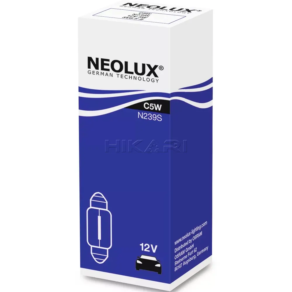 GLOBE NEOLUX 12V 5W C5W N239S