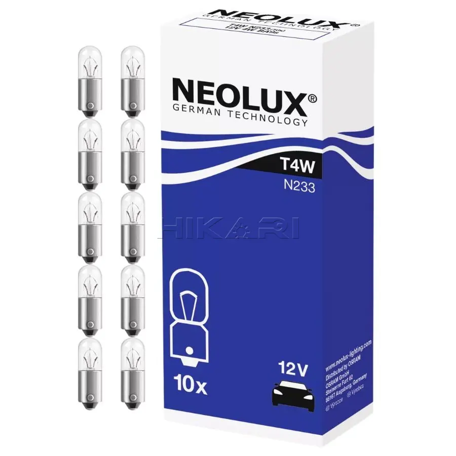 GLOBE NEOLUX 12V 4W T4W N233