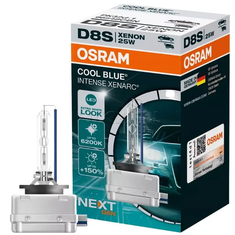GLOBE OSRAM 12V 25W D8S 66548CBN