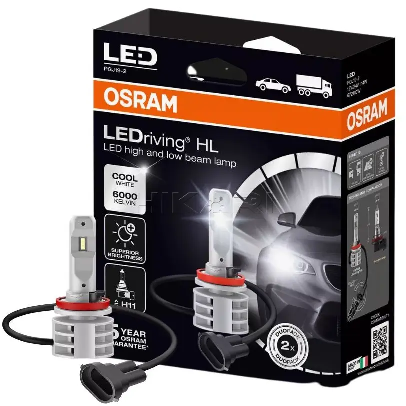 GLOBE OSRAM H11 LED HL SET 67211CW