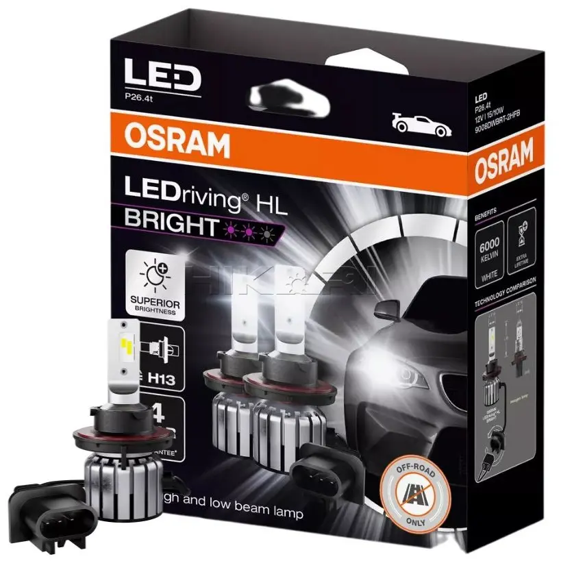 GLOBE OSRAM 12V 19W H13 9008DWBRT