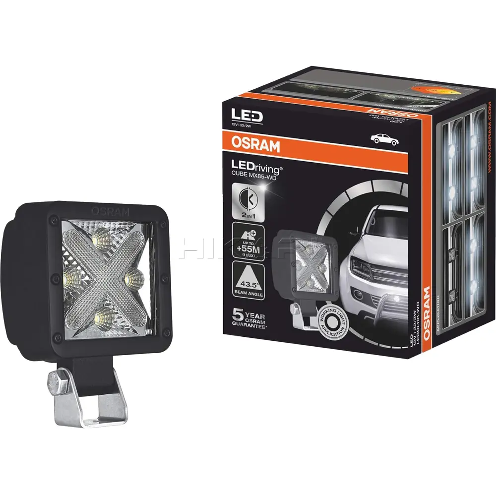 OSRAM LIGHT BAR CUBE MX85-WD 1250LM 4LED 12/24V 22W 133mmx103mm