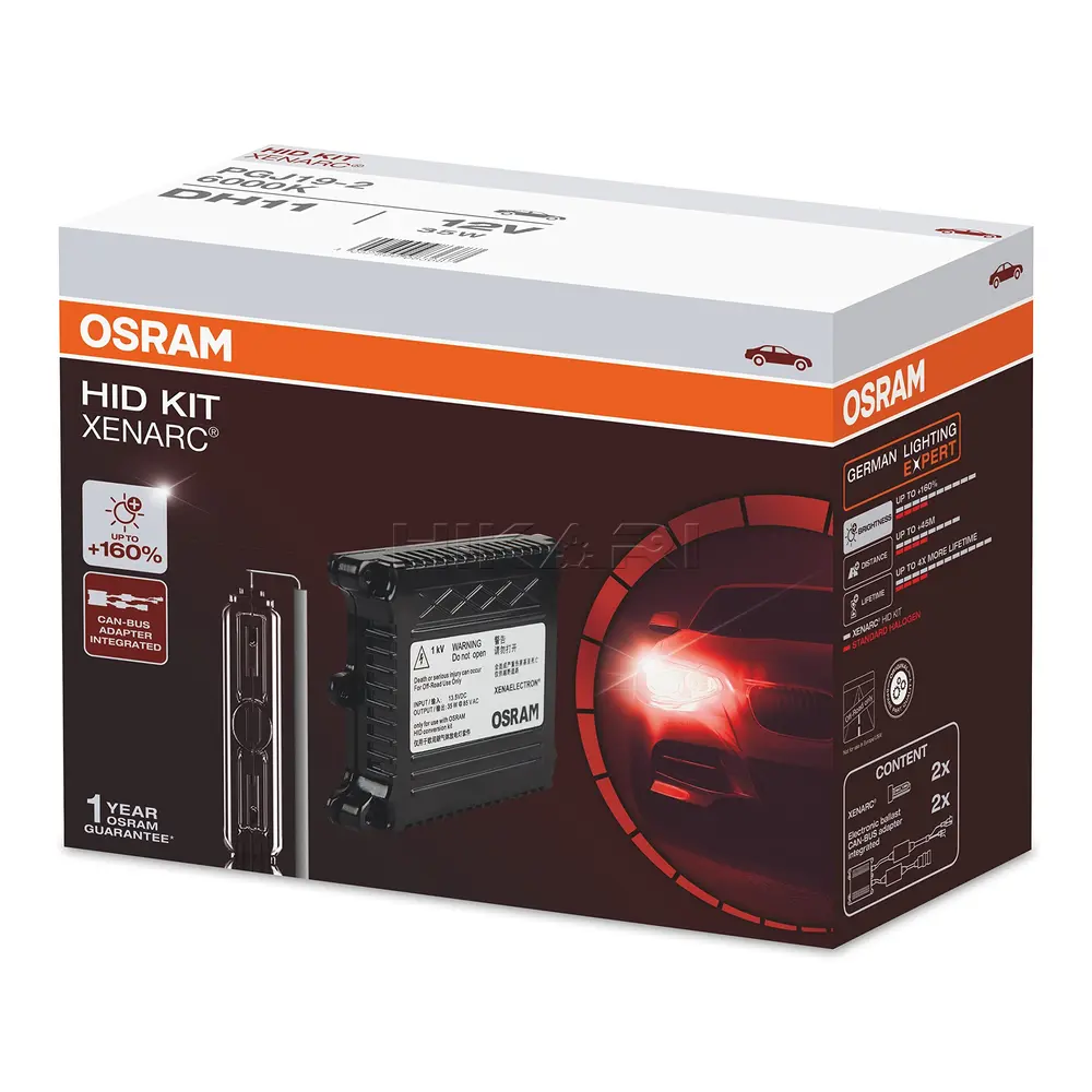 GLOBE OSRAM 12V 35W DH1 HID KIT