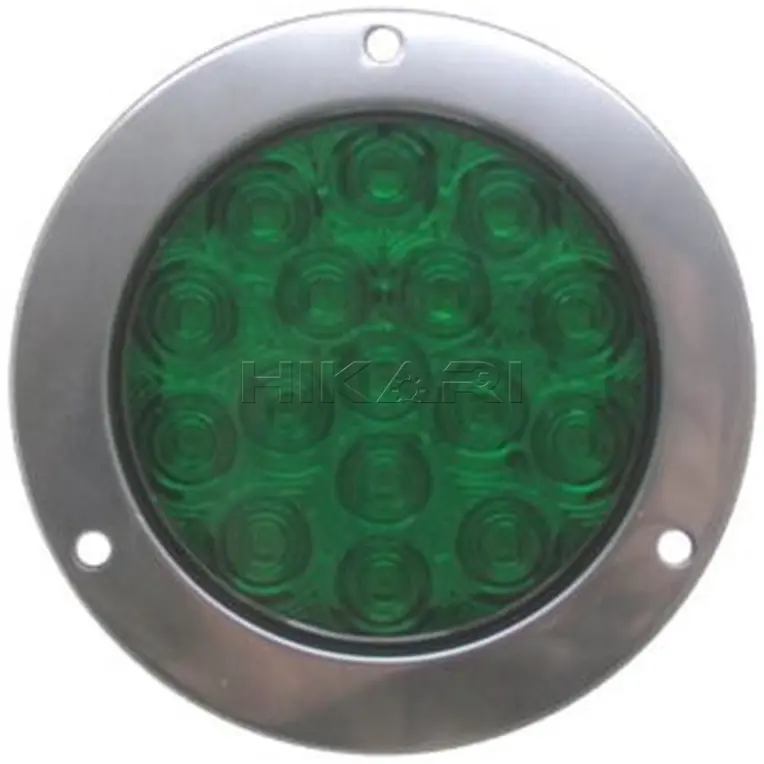 4" LED TRUCK LIGHT METAL GREEN