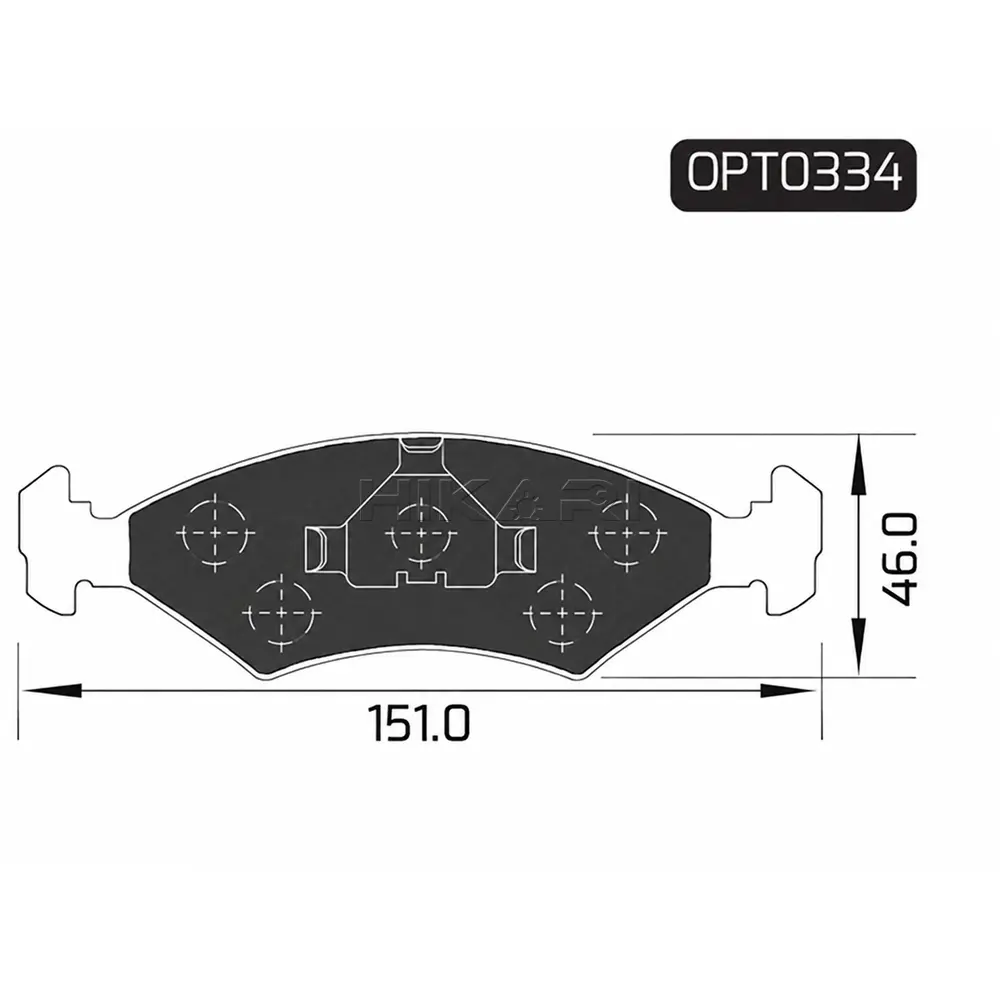BRAKE PAD FORD BANTAM 83-86� (F) OPT0334