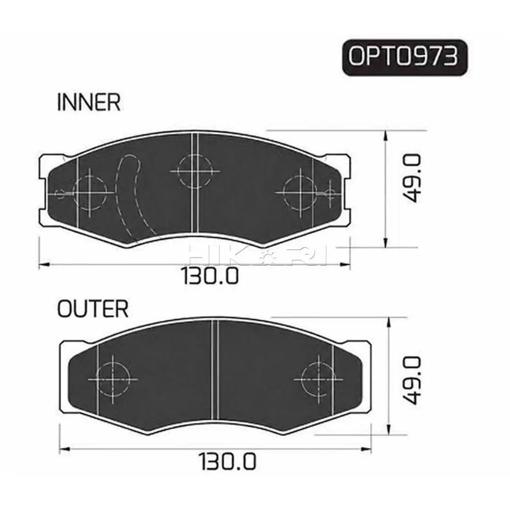 BRAKE PAD FORD COURIER 91-00 ( F) OPT0973