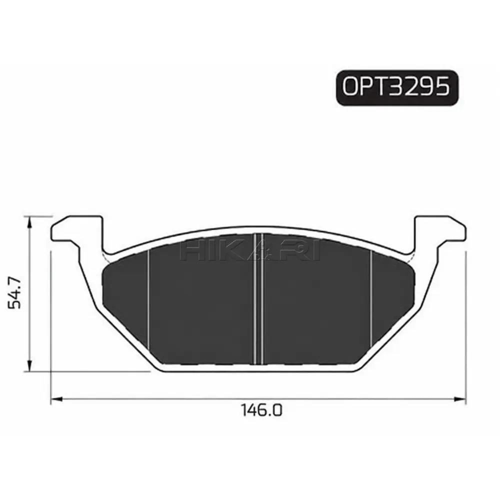 BRAKE PAD VOLKSWAGEN POLO 02- (F) OPT3295