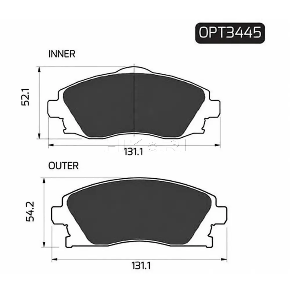 BRAKE PAD OPEL CORSA 02-08 (F) OPT3445