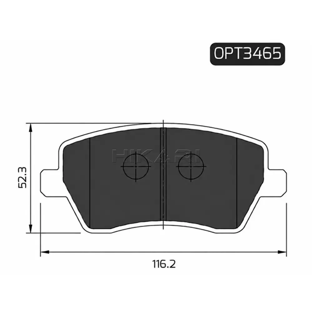 BRAKE PAD NISSAN NP200 09- (F) OPT3465