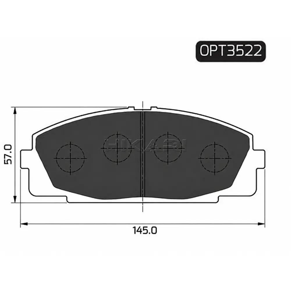 BRAKE PAD TOYOTA QUANTUM 05- (F) OPT3522