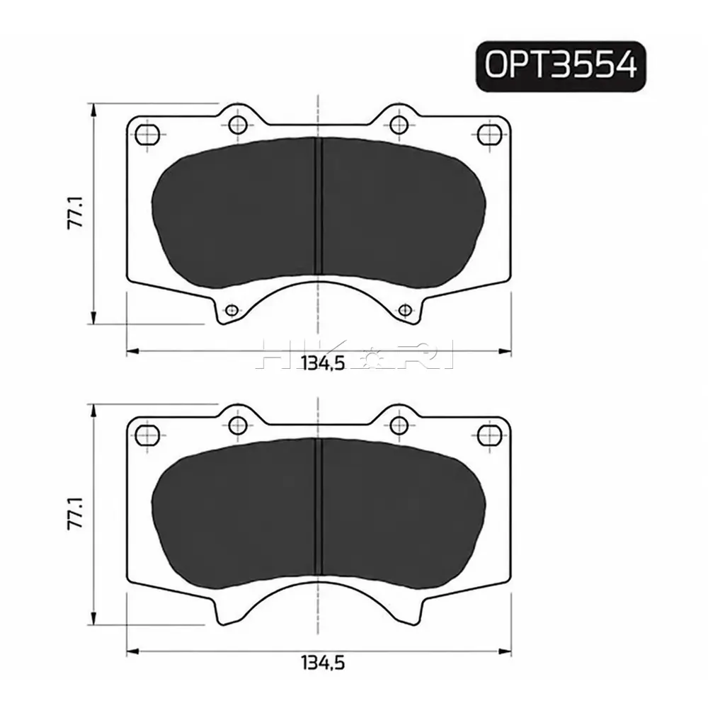 BRAKE PAD TOYOTA FORTUNER 06-16 (F) OPT3554