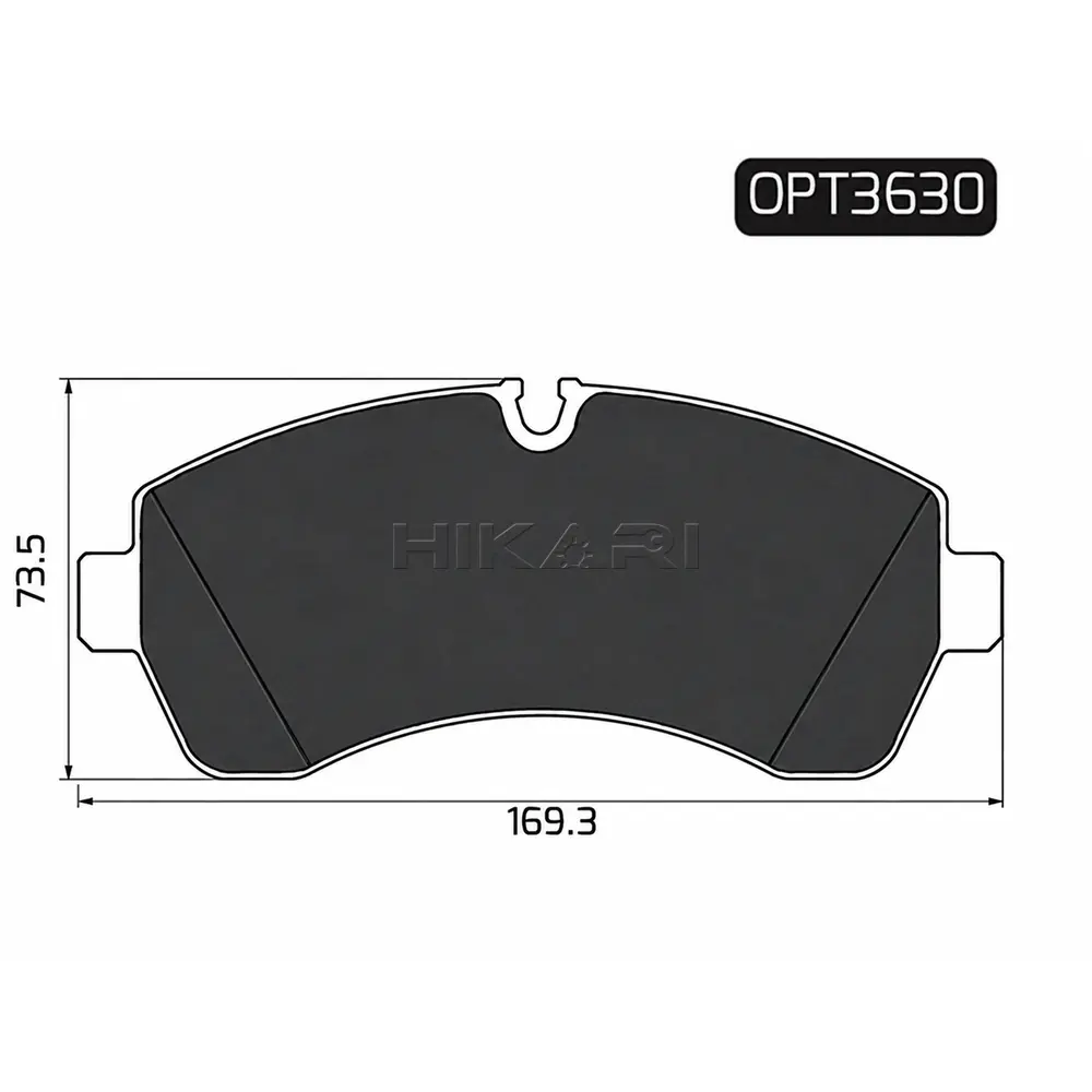 BRAKE PAD VOLKSWAGEN CRAFTER 06- (F) OPT3630