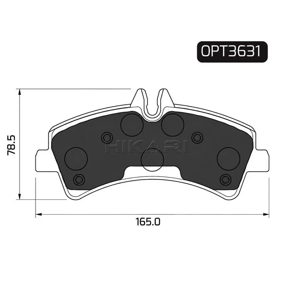 BRAKE PAD VOLKSWAGEN CRAFTER 07-12 (R) OPT3631