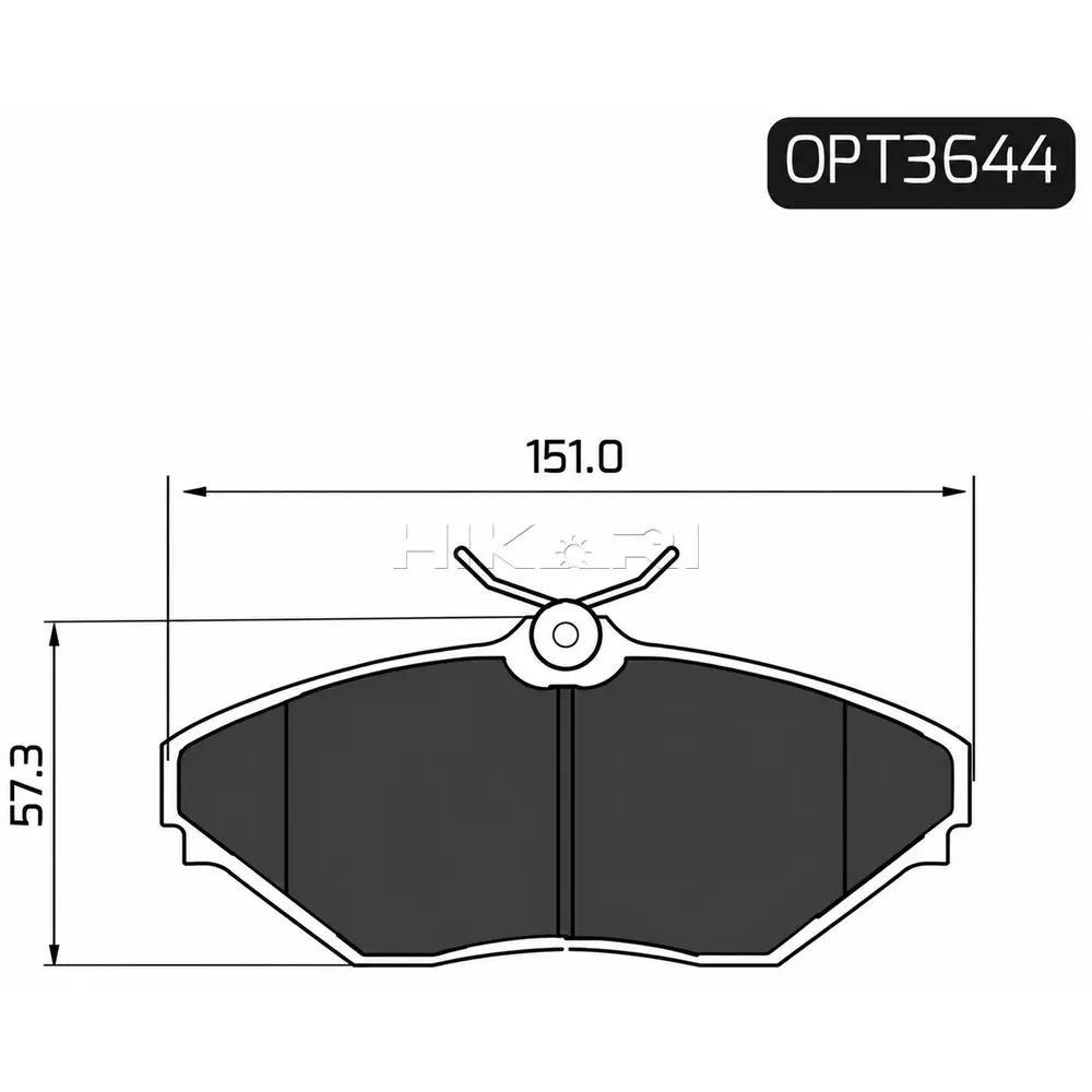 BRAKE PAD MAHINDRA SCORPIO 06- (F) OPT3644