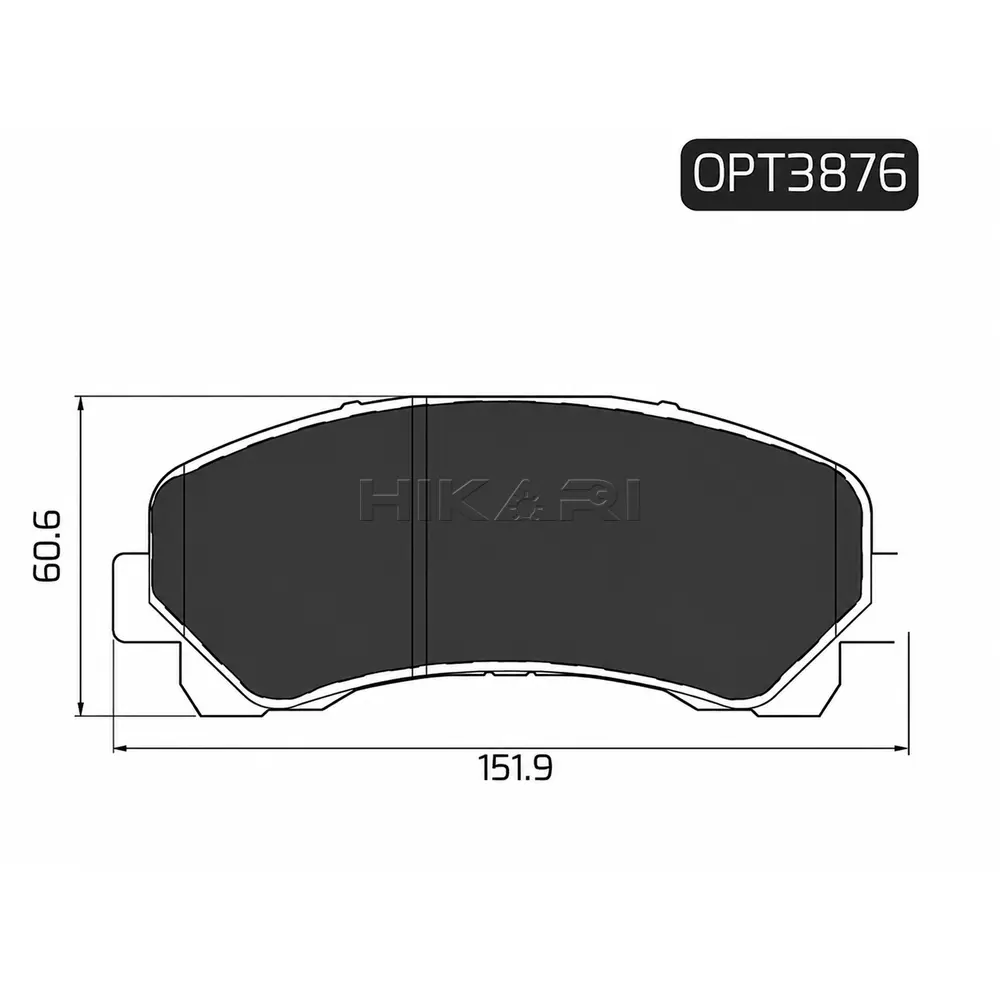 BRAKE PAD ISUZU KB SERIES 07- (F) OPT3876
