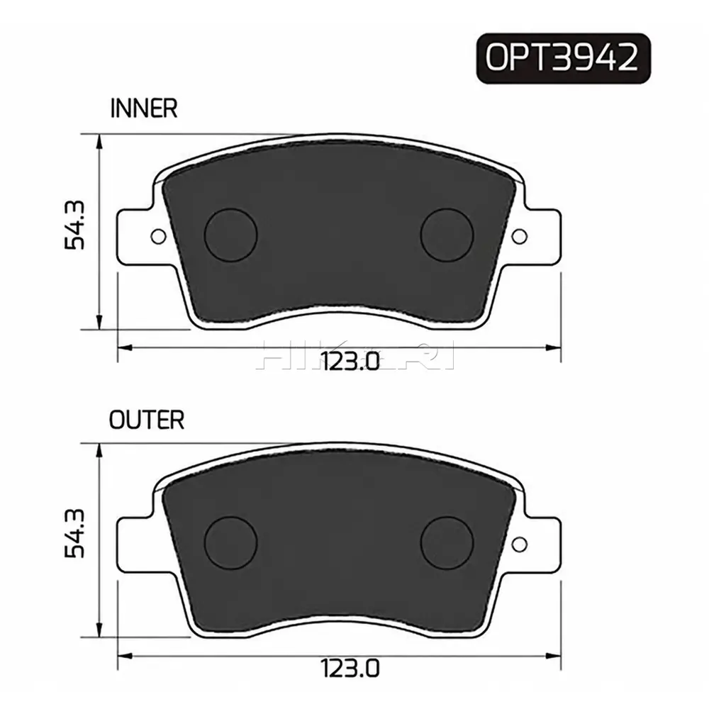BRAKE PAD TOYOTA ETIOS 12- (F) OPT3942