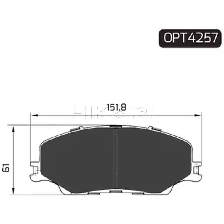 BRAKE PAD ISUZU D MAX 1.9 -22 (F) OPT4257